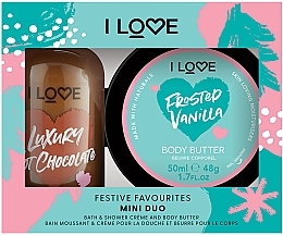 Fragrances, Perfumes, Cosmetics Set - I Love Mini Duo Gift Box Festive Favourites (sh/cr/100ml + b/butter/48g)