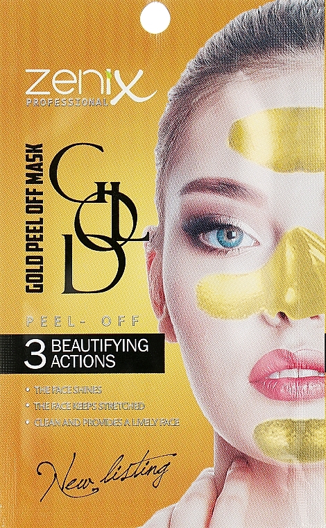 Peel-Off Mask "Golden" - Zenix Peel Off Mask Gold — photo N1