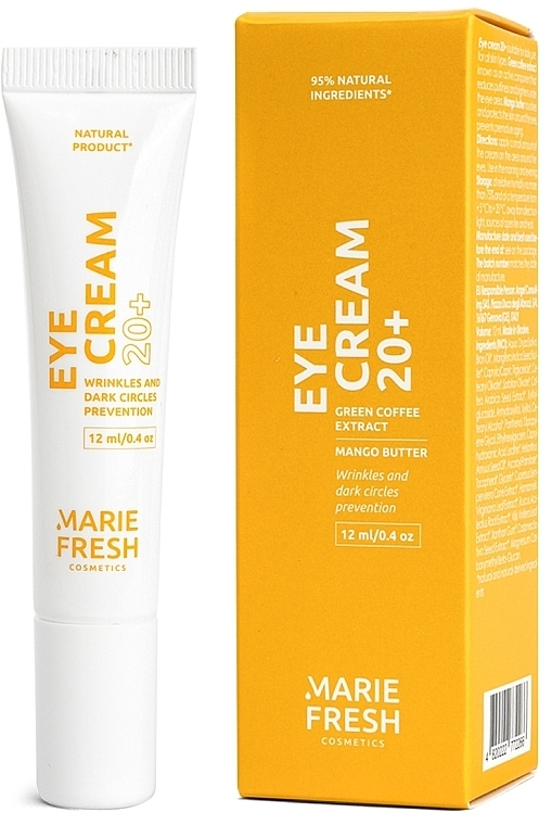 Anti Wrinkle & Dark Circles Eye Cream 20+ - Marie Fresh Cosmetics Eye Cream — photo N2