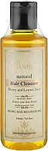 Natural Herbal Ayurvedic Shampoo "Honey & Lemon" - Khadi Organique Hair Cleanser Honey And Lemon Juice — photo N1