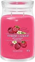 Scented Candle in Jar 'Red Raspberry', 2 wicks - Yankee Candle Red Raspberry — photo N1