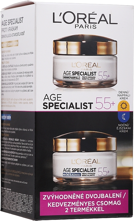 Set - L'Oreal Paris Age Expert 55+ (cr/50ml + cr/50ml) — photo N1