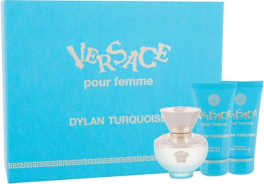 Versace Dylan Turquoise pour Femme - Set (edt/50ml + b/gel/50ml + sh/gel/50ml) — photo N1