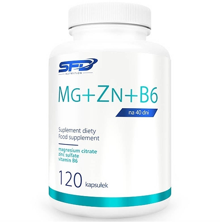 Mg+Zn+B6 Food Supplement - SFD Nutrition Mg+ Zn+B6 — photo N1