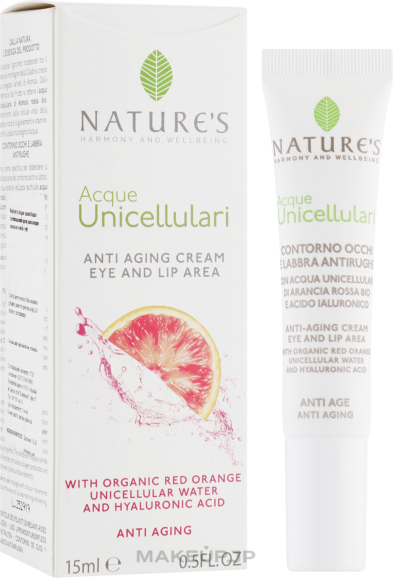 Anti-Aging Eye & Lip Cream - Nature's Anti-Aging Cream Eye & Lip — photo 15 ml