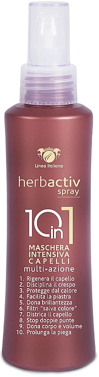 10-in-1 Mask Spray - Linea Italiana Herbactiv 10 In 1 Hair Mask Spray — photo N1