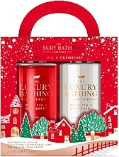 Bundle - Grace Cole The Luxury Bathing Winter Wonderland Wild Fig & Cranberry Joyful Treats (b/wash/100ml + b/lot/100ml+polisher/1pc) — photo N1