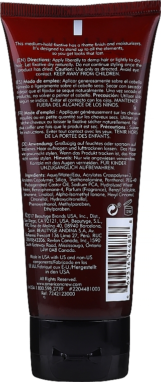Medium Hold Hair Styling Cream without Shine - American Crew Classic Ultramatte — photo N8