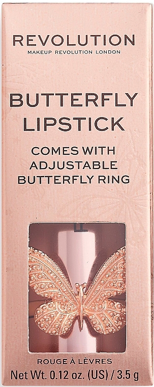 Lipstick - Makeup Revolution Precious Glamour Butterfly Velvet Lipstick — photo N4