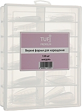Nail Extension Top Forms, almond, 120 pcs - Tufi Profi Premium — photo N1