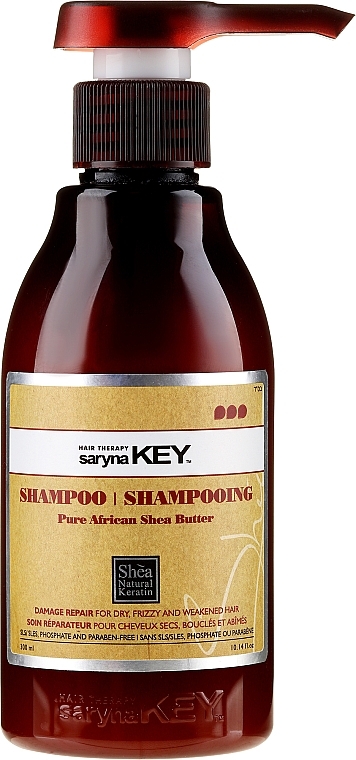 Repair Shampoo - Saryna Key Pure African Shea Shampoo Damage Repair — photo N1