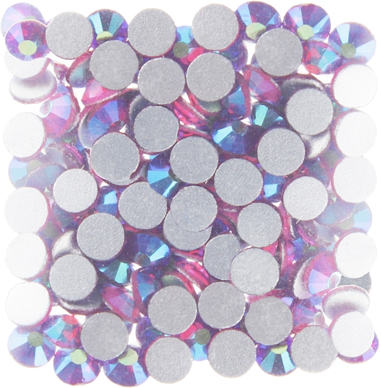 Decorative Nail Crystals 'Fucsia AB', size SS 10, 100 pcs - Kodi Professional — photo N1