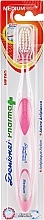 Toothbrush, medium-hard, pink - Dentonet Pharma — photo N1