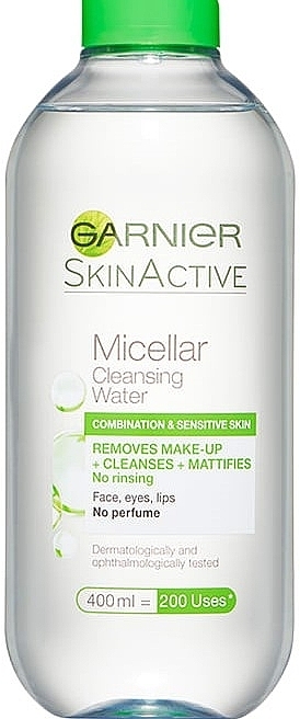 Micellar Water for Combination & Sensitive Skin - Garnier Skin Active Micellar Cleansing Water — photo N6