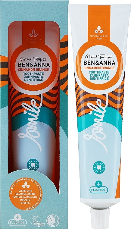 Natural Toothpaste - Ben & Anna Natural Toothpaste Cinnamon Orange — photo N3