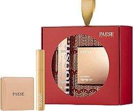 Fragrances, Perfumes, Cosmetics Set - Paese Glow Up Set Liloosh (mascara/10,5ml + highlighter/7,5g)