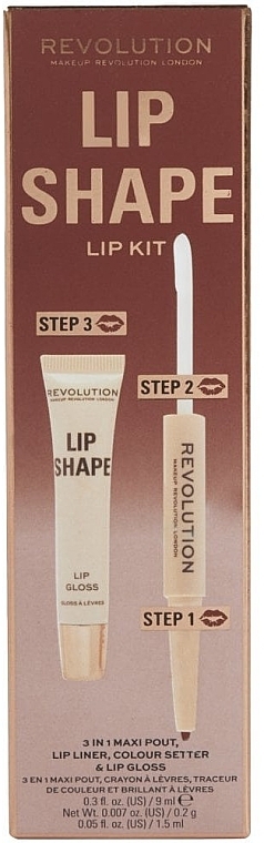 Makeup Revolution Lip Shape Brown Nude - Makeup Revolution Lip Shape Brown Nude — photo N1