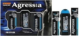 Fragrances, Perfumes, Cosmetics Gift Set "Sensitive 1" - Agressia Normal (shm/gel/250ml + cr/100ml + cr/75ml)