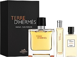 Fragrances, Perfumes, Cosmetics Hermes Terre d'Hermes Parfum - Set (edp/75ml + edp/15ml + sh/g/40ml) 