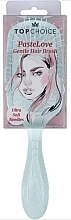 Fragrances, Perfumes, Cosmetics Hair Brush "Pastel Love", 64418, turquoise - Top Choice Gentle Hair Brush