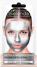 Fragrances, Perfumes, Cosmetics Detox Mask for Oily and Combination Skin - Bielenda Silver Detox Metallic Mask