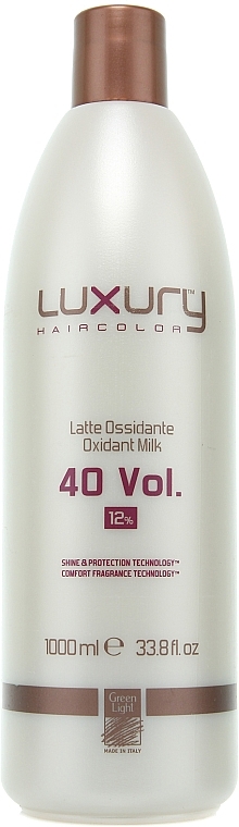 Milk Oxidant - Green Light Luxury Haircolor Oxidant Milk 12% 40 vol. — photo N4