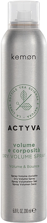 Absorbent Volume Spray - Kemon Actyva Dry Volume Spray — photo N1