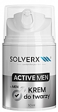 Fragrances, Perfumes, Cosmetics Cooling Face Cream for Men - Solverx Active Men