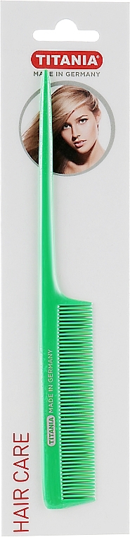 Plastic Tail Comb 20,5 cm, green - Titania — photo N9