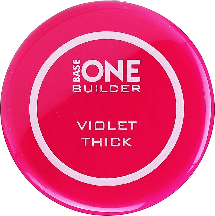 Nail Gel Polish - Silcare Base One Thick Violet — photo N1