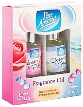 Fragrances, Perfumes, Cosmetics Aroma Oil Set - Pan Aroma Fragrance Oil Rose Petals & Ocean Breeze (fr/oil/2x10ml)
