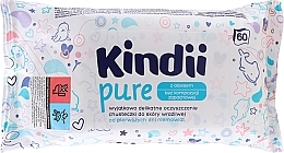Kids Wet Wipes, 60 pcs - Kindii Pure Wipes — photo N1