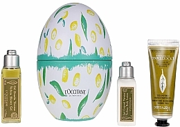 Fragrances, Perfumes, Cosmetics Set - L'Occitane Verbena Box (h/cr/10ml + b/lot/35ml + sh/gel/75ml)