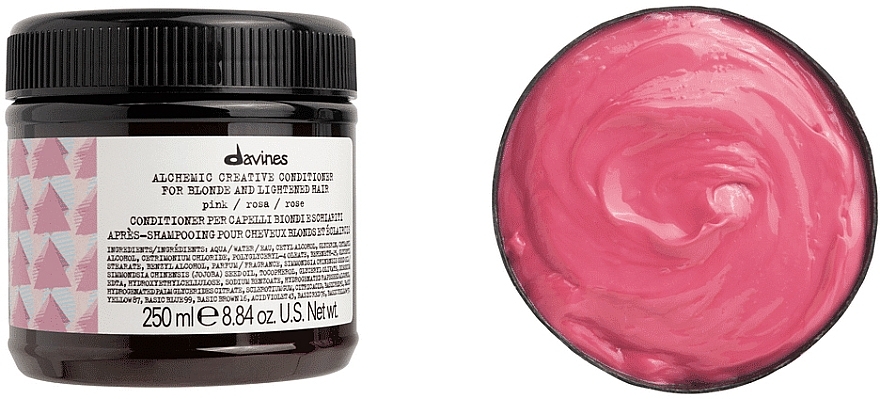 Conditioner for Natural & Colored Hair (pink) - Davines Alchemic Conditioner Pink — photo N2