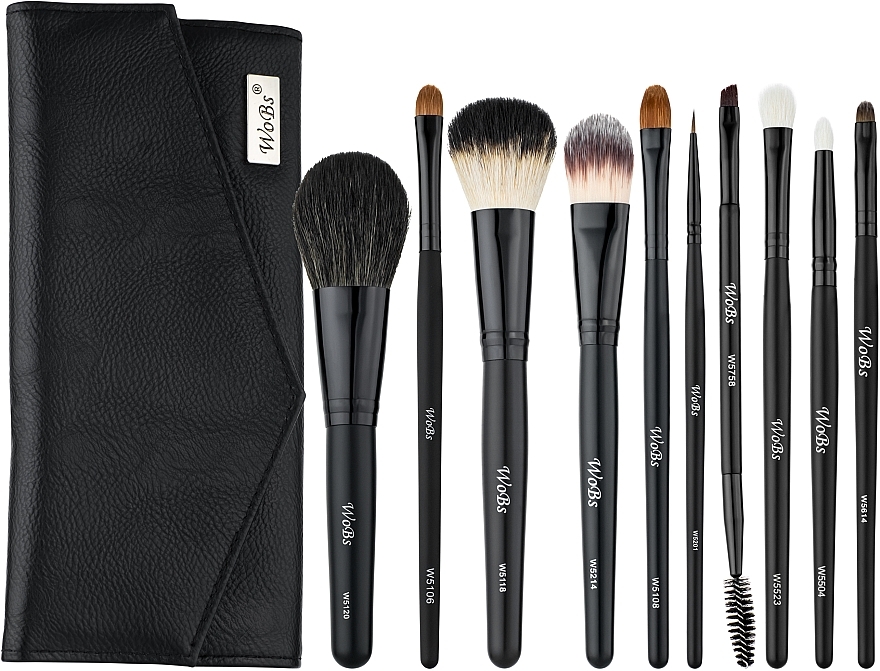 10 Makeup Brush Set - WoBs Smoky — photo N2