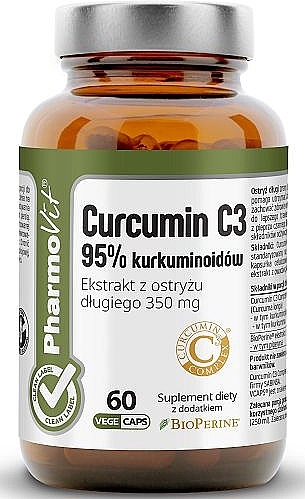 Dietary Supplement 'Curcumin C3' - Pharmovit Clean label Curcumin C3 95% — photo N1