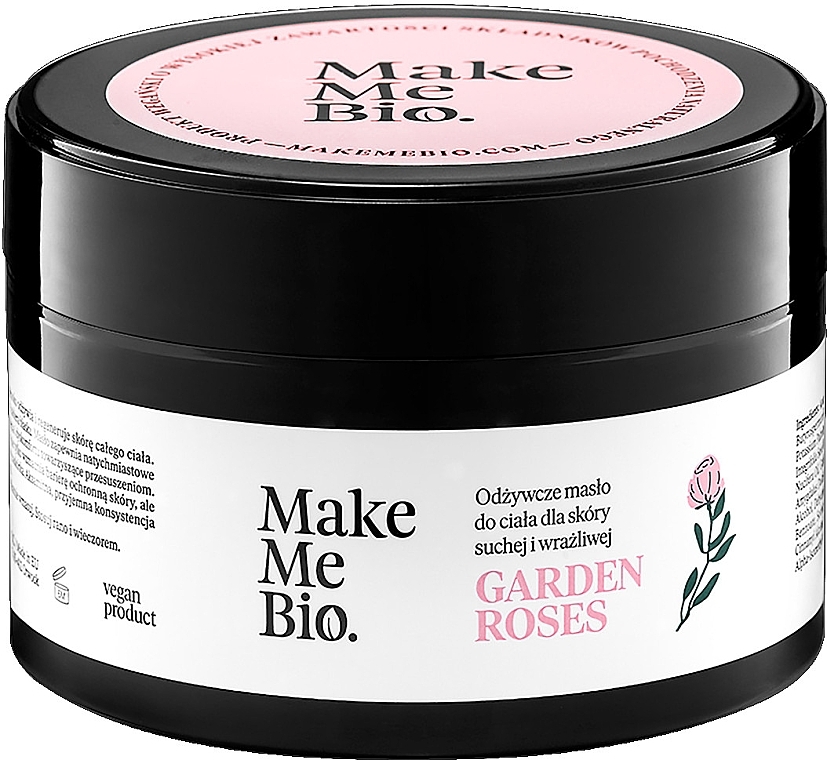 GIFT! Nourishing Body Butter for Dry and Sensitive Skin - Make Me Bio Garden Roses Nourishing Body Butter — photo N1