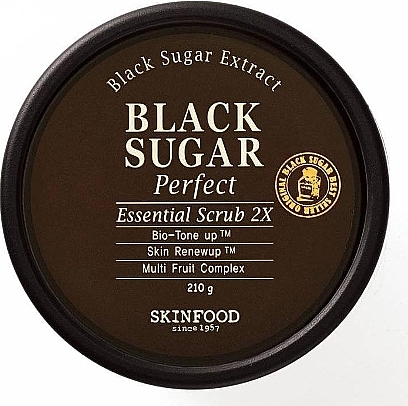 Black Sugar Face Scrub - SkinFood Black Sugar Perfect Essential Scrub 2X — photo N3