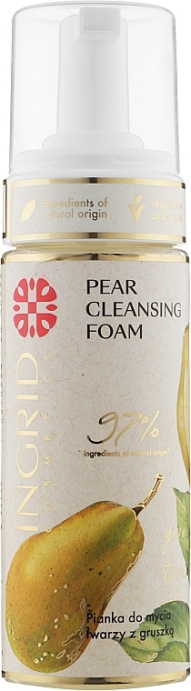 Pear Face Cleansing Foam - Ingrid Cosmetics Vegan Pear Cleansing Foam — photo N1