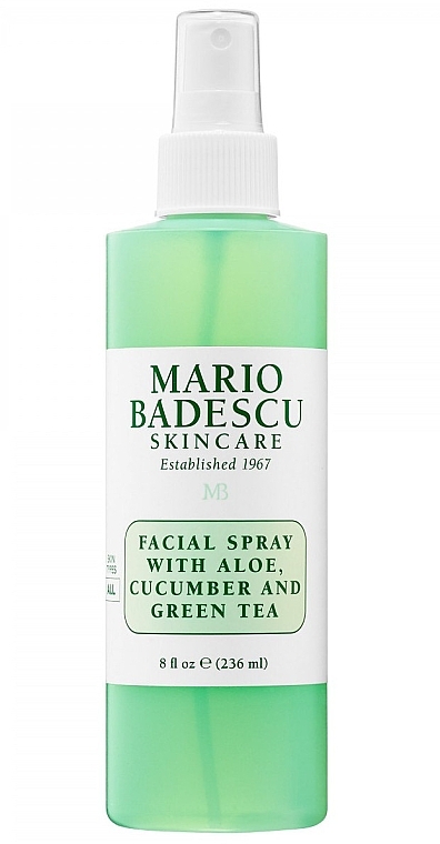 Aloe, Cucumber & Green Tea Face Spray - Mario Badescu Facial Spray Aloe, Cucumber & Green Tea — photo N2