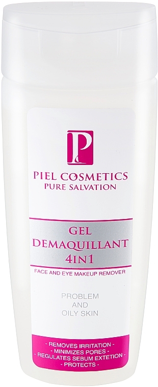 Makeup Remover Gel - Piel Cosmetics Pure Salvation Gel Demaquillant 4in1 Face And Eye Makeup Remover — photo N1