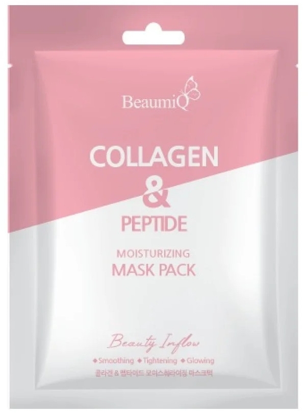 コラーゲン フェイスマスク - BeaumiQ Mask Pack Collagen & Peptide — photo 23 ml