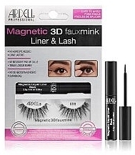 Ardell Magnetic 3D Faux Mink Lash & Liner Lash 858 (eye/liner/2.5g + lashes/2pc) - Set — photo N1