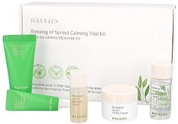 Set - Hayejin Blessing of Sprout Calming Trial Kit (gel/15ml+tonic/15ml+eye/cr/15ml+serum/8ml+cr/10 ml) — photo N1