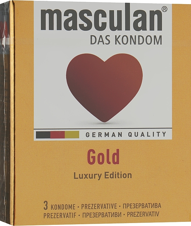 Condoms "Gold" - Masculan — photo N1