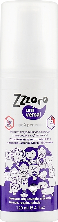 Anti-Mosquito & Tick Spray - Zzzoro Universal — photo N1