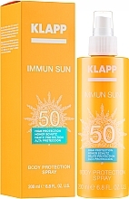 Fragrances, Perfumes, Cosmetics Sunscreen Body Spray SPF 50 - Klapp Immun Sun Body Protection Spray SPF 50