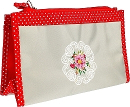 Mandala Cosmetic Bag, 98147, red-grey - Top Choice — photo N1