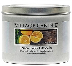 Fragrances, Perfumes, Cosmetics Scented Candle in Jar - Village Candle Lemon Cedar Citronella