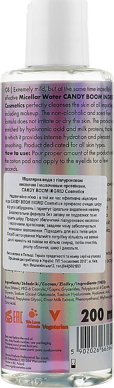 Micellar Water - Ingrid Cosmetics Candy Boom Micellar Water — photo N18